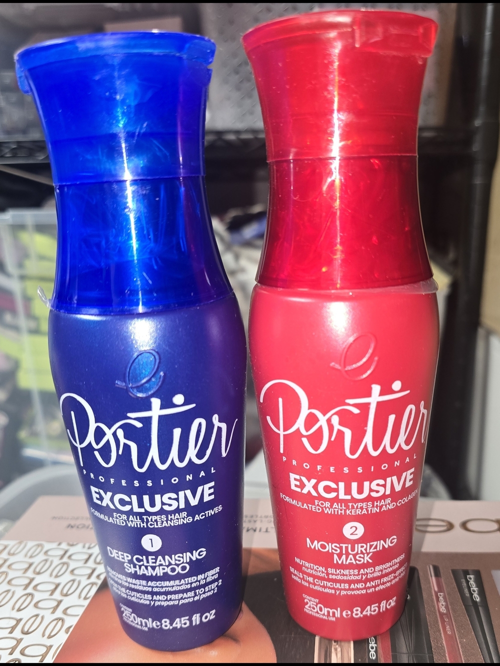 NEW Portier Professional Exclusive Keratin Treatment Hair Kit 8.45oz 2-Step Duo